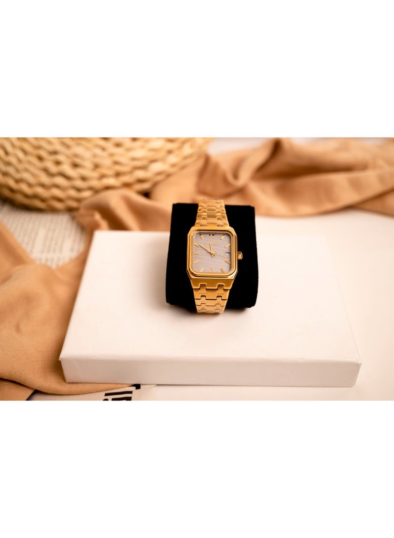 LIGANT Luxury Men's Watch in Gold - Premium Stainless Steel Elegant Design - Modern Metallic Wristwatch for Business & Events - Image 5