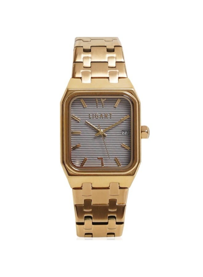 LIGANT Luxury Men's Watch in Gold - Premium Stainless Steel Elegant Design - Modern Metallic Wristwatch for Business & Events - Image 1