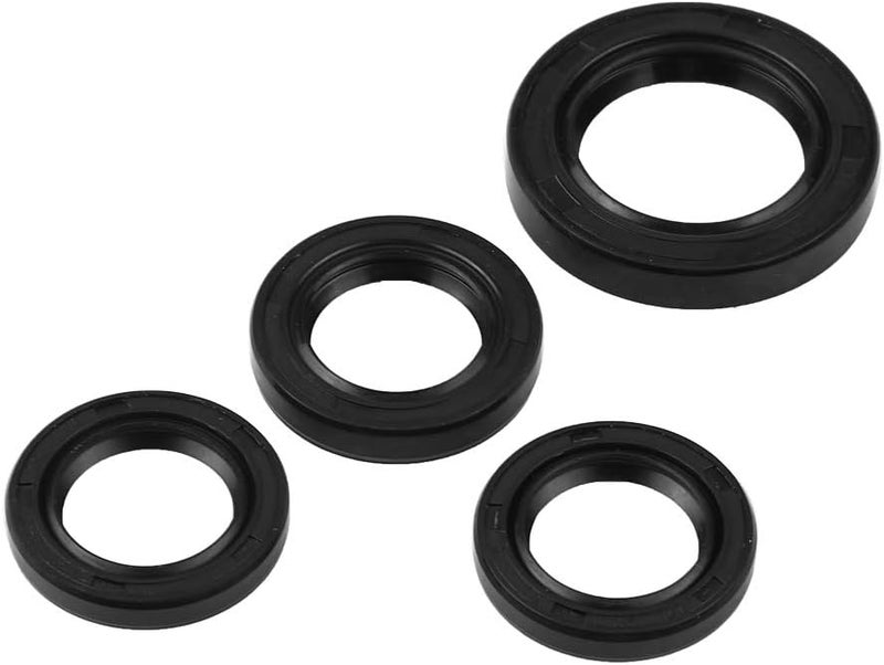 Engine Crankshaft Gear Oil Seal Durable for GY6 152 QMI 157QMJ Scooters ATVs Mopeds, 4 Pcs - Image 1