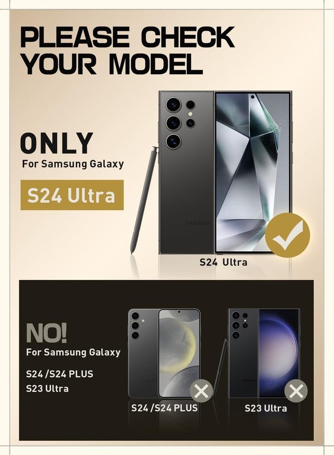 SUPCASE Unicorn Beetle Pro for Samsung Galaxy S24 Ultra Case with Stand, [2 Front Frame] 360 Full-Body Belt-Clip & Kickstand Case with Screen Protector Phone Case for S24 Ultra, Frost Black - Image 2