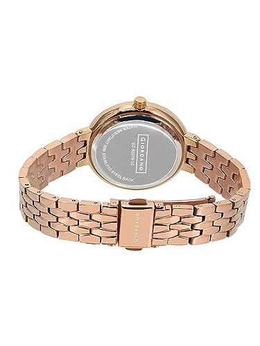 Giordano Analog Stylish Watch for Women with Crystal Bezel & Textured Dial and Stainless Steel Strap - Image 5