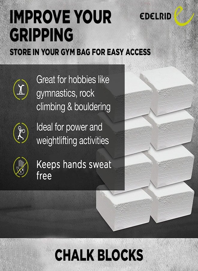 Edelrid Premium Chalk Block for Gym & Bodybuilding Exercises, Rock Climbing,Weightlifting,Art & Craft I Long Lasting Magnesium Carbonate Powder for Better Grip & Overall Performance, 4 x 65 Grams - Image 4