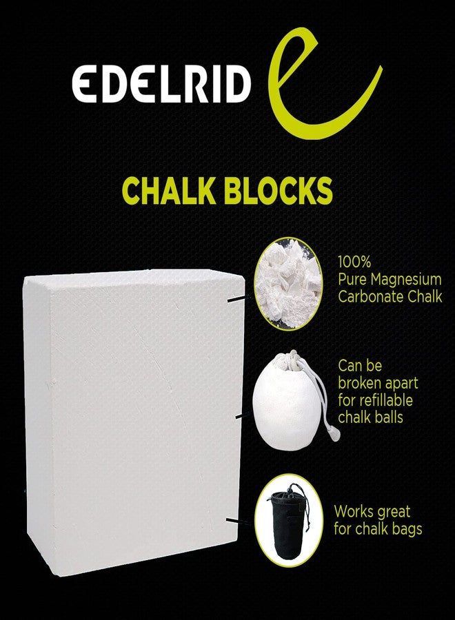 Edelrid Premium Chalk Block for Gym & Bodybuilding Exercises, Rock Climbing,Weightlifting,Art & Craft I Long Lasting Magnesium Carbonate Powder for Better Grip & Overall Performance, 4 x 65 Grams - Image 2