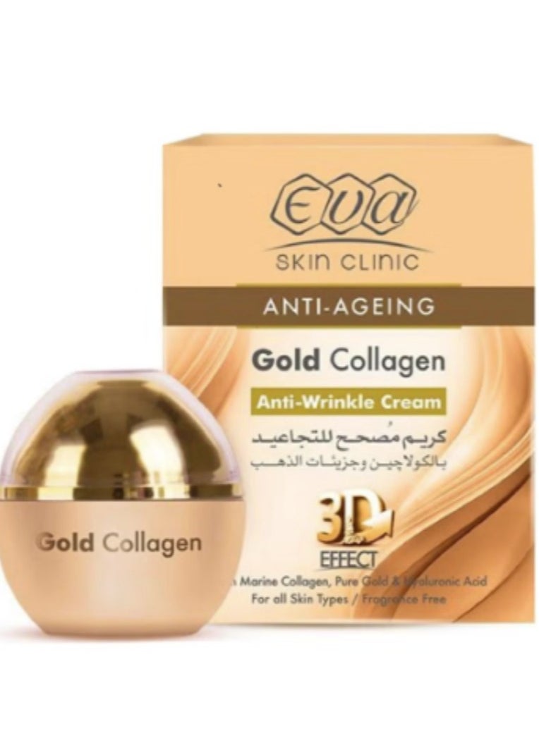 Eva - Eva Skin Clinic Gold Collagen Anti-Wrinkle Cream 50 ml - Image 1