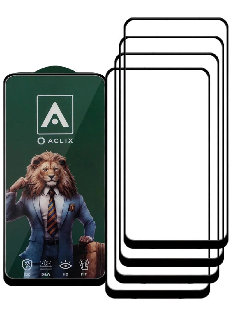 4 Pieces Antistatic ESD Dustproof Premium Quality High Definition Tempered Glass Screen Protector Designed For Xiaomi Redmi Note 9 Pro