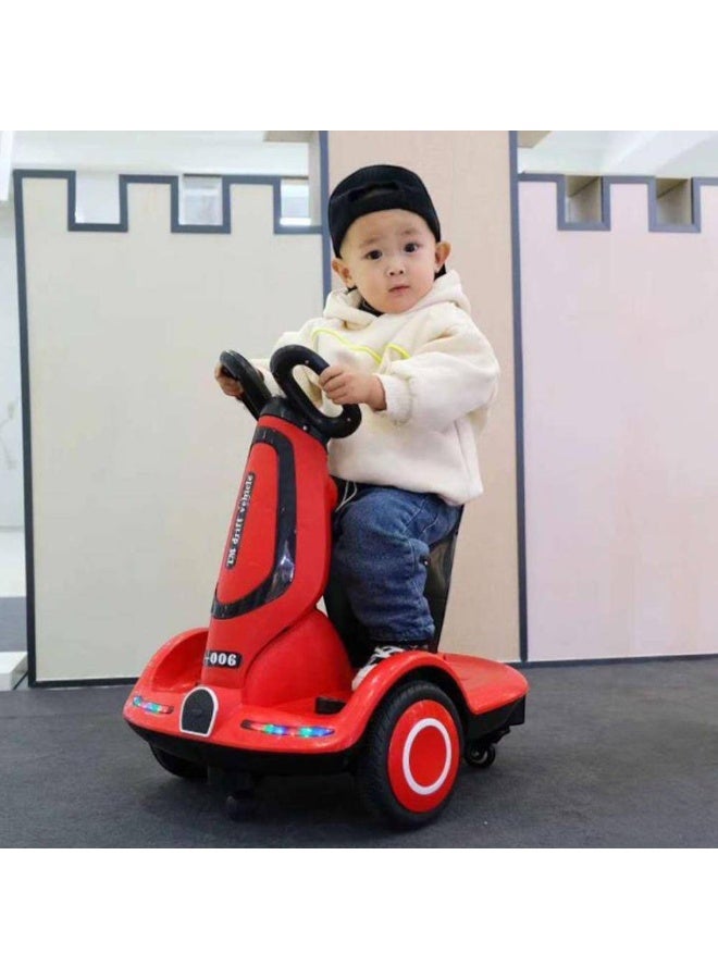 هيومان جوي سكوتر كهربائي للأطفال بأربع عجلات - قيادة ذاتية ذكية مع جهاز تحكم عن بعد، محركان، أضواء LED وموسيقى، بطارية قابلة لإعادة الشحن، هدية مثالية للأطفال الصغار من عمر 1 إلى 6 سنوات. - Image 2