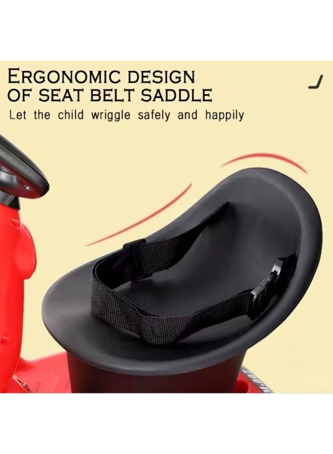 هيومان جوي سكوتر كهربائي للأطفال بأربع عجلات - قيادة ذاتية ذكية مع جهاز تحكم عن بعد، محركان، أضواء LED وموسيقى، بطارية قابلة لإعادة الشحن، هدية مثالية للأطفال الصغار من عمر 1 إلى 6 سنوات. - Image 5