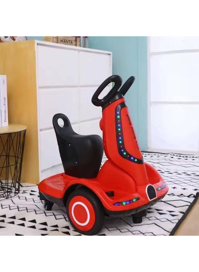 هيومان جوي سكوتر كهربائي للأطفال بأربع عجلات - قيادة ذاتية ذكية مع جهاز تحكم عن بعد، محركان، أضواء LED وموسيقى، بطارية قابلة لإعادة الشحن، هدية مثالية للأطفال الصغار من عمر 1 إلى 6 سنوات. - Image 3