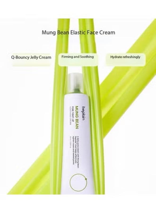 beplain 2-PACKS Mung Bean Pore Tight-Up  Soothing Cream , Hydrating and Moisturizing Face Cream that Soothes Pores and Firms the Skin,Suitable for Sensitive Skin 60ml*2 - Image 5