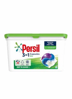 3 In1 Bio  Detergent  Capsule 38 pcs  For Extra Brightness, Long-Lasting Freshness And Protection To Fabrics