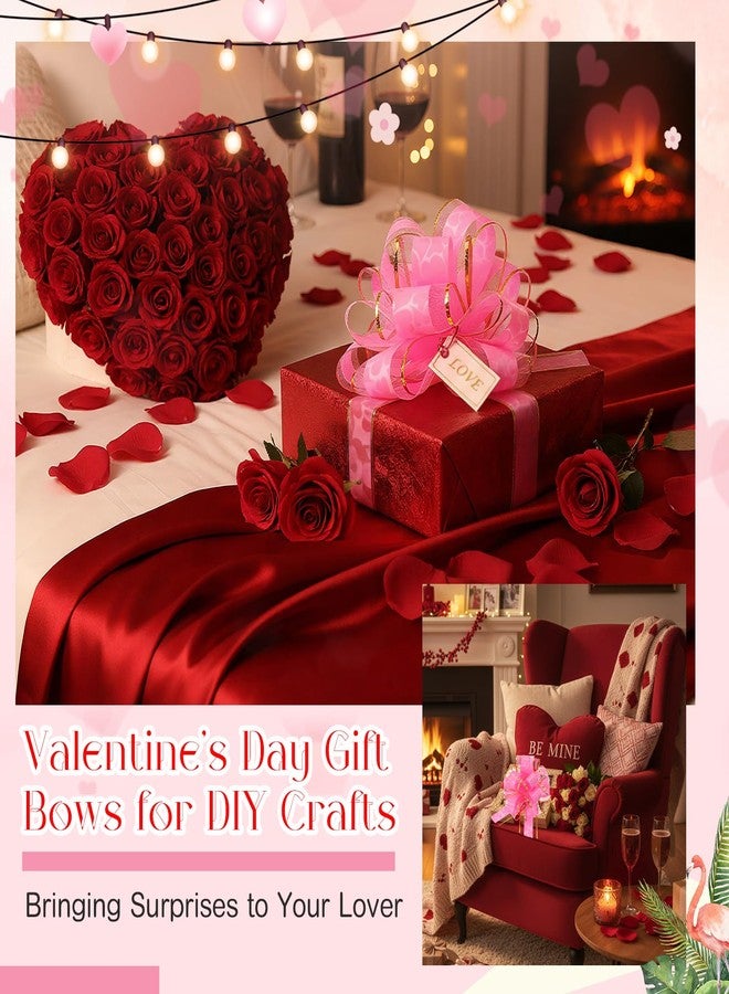 Poen مجموعة بوين من 36 قطعة من شرائط سحب هدايا عيد الميلاد، شرائط كبيرة 6 بوصات، مثالية للأعمال اليدوية، وسلال هدايا عيد الميلاد، وحفلات الزفاف، وتزيين حفلات أعياد الميلاد (لون وردي). - Image 3