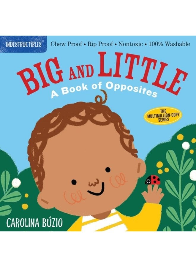 Indestructibles Big and Little A Book of Opposites Chew Proof Rip Proof Nontoxic 100 Washable Book for Babies Newborn Books Safe to Chew - Paperback