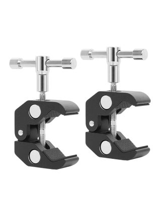 2Pack Super Clamp Camera Clamp Mount with 1/4/ 3/8 Thread  for Camera Photo Studio Photography Light Stand/Tripod/Monopod/Magic Arm/Flash Light and More - pzsku/Z236B2C31FF381B424AF7Z/45/_/1661849410/7f874dd0-79d8-4917-8f48-bc1a4cd91fbe