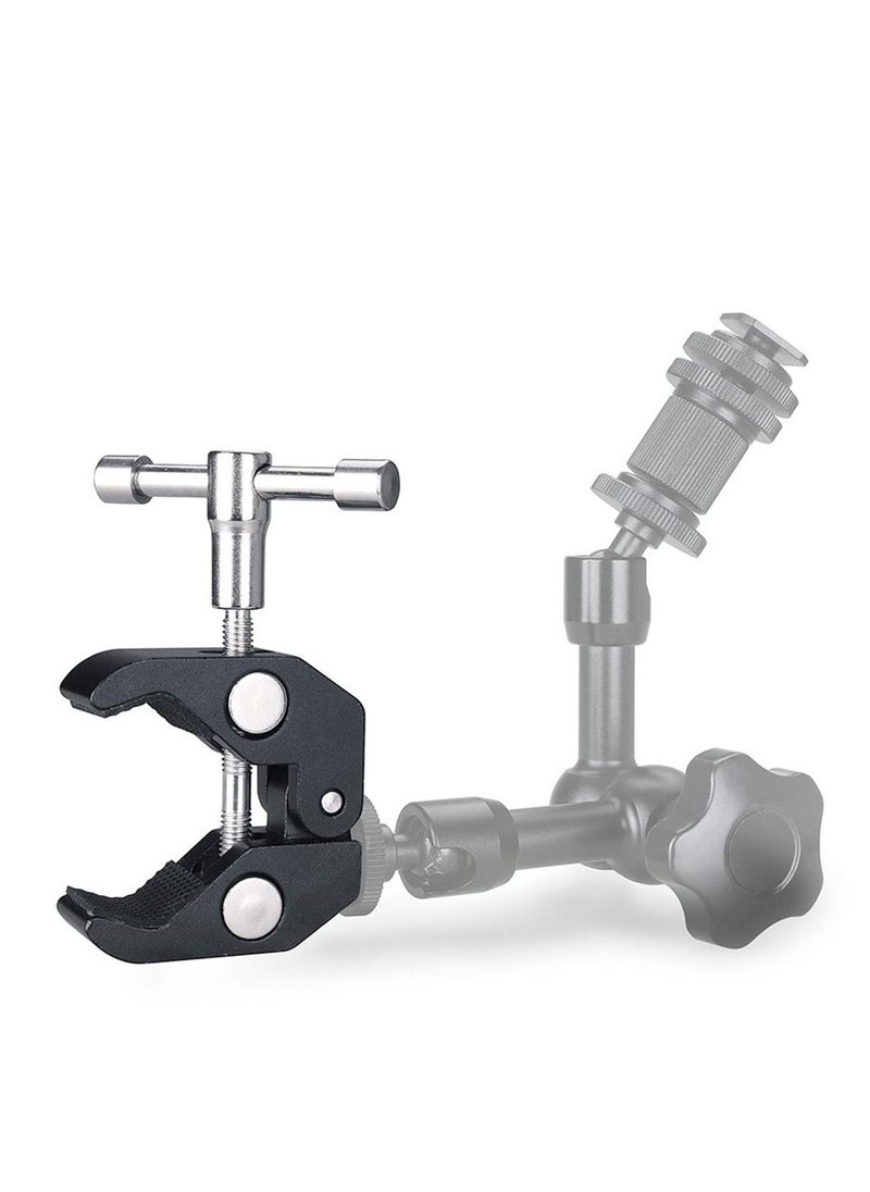 2Pack Super Clamp Camera Clamp Mount with 1/4/ 3/8 Thread  for Camera Photo Studio Photography Light Stand/Tripod/Monopod/Magic Arm/Flash Light and More
