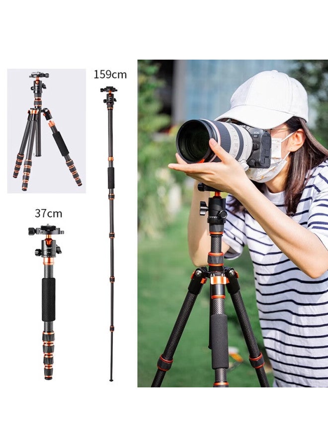 K&f Concept Carbon Fiber Tripod Camera Support Stand Portable Dslr Gimbal Tripod Monopod Outdoor Travel Phone Live Broadcast Photography Camera Monopod Kf09.077v3 - Image 3