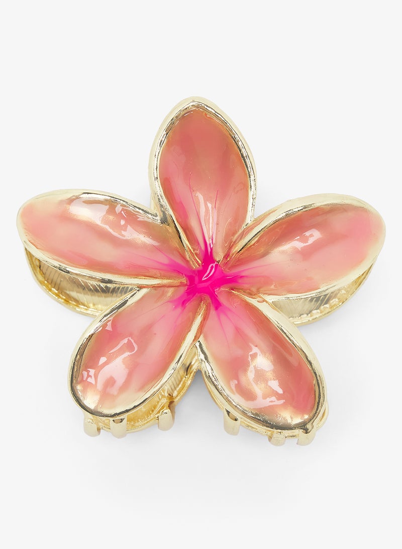 جينجر مشبك شعر معدني على شكل زهرة - Image 1