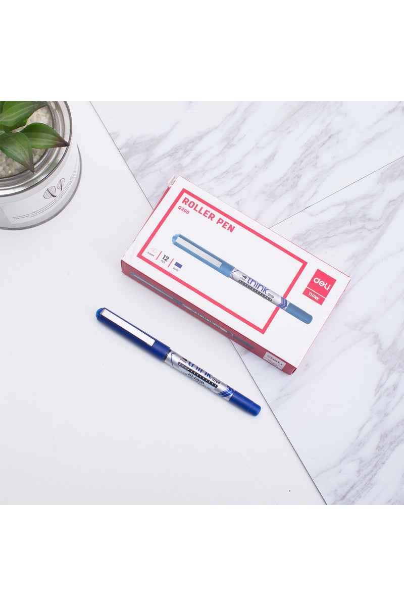 Deli Eq20030 Think 0.5 Mm Roller Pen 12pcs– Ideal For Smooth Writing & Precise Note-taking - Image 5