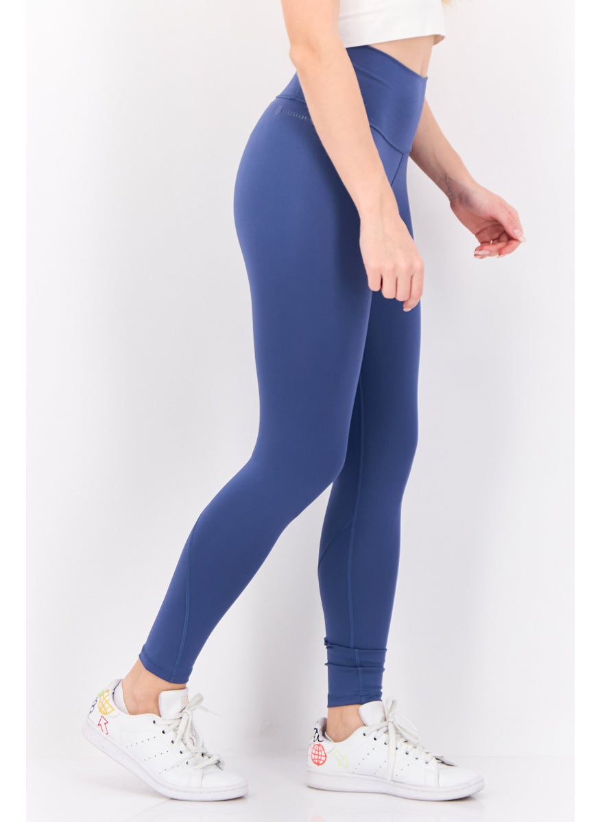 Adidas Women Sportswear Fit Training Leggings, Blue  - Image 3