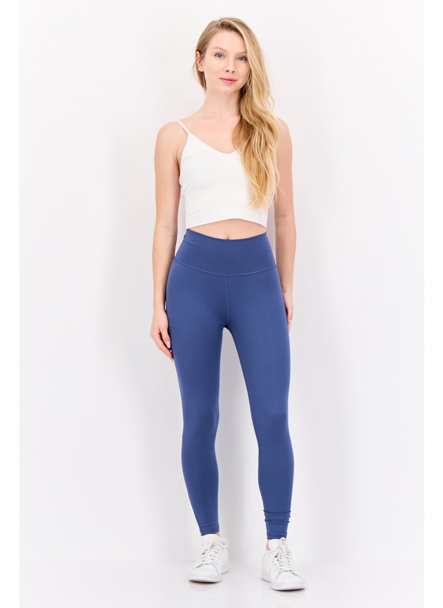Adidas Women Sportswear Fit Training Leggings, Blue  - Image 2