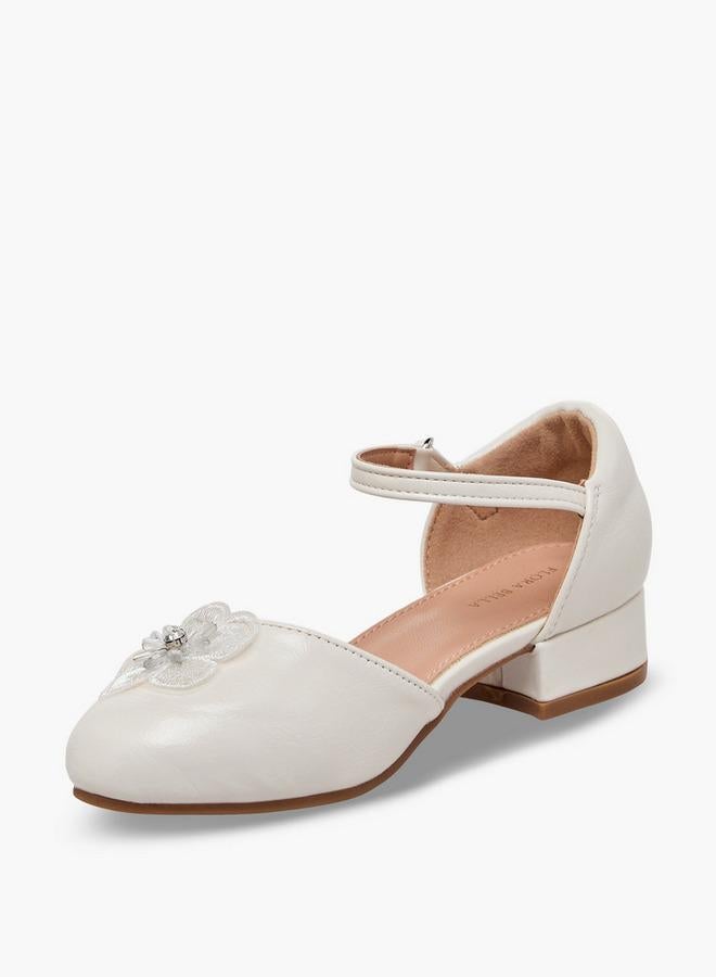 Flora Bella By Shoexpress Girls Block Heel Ballerina Shoes - Image 4
