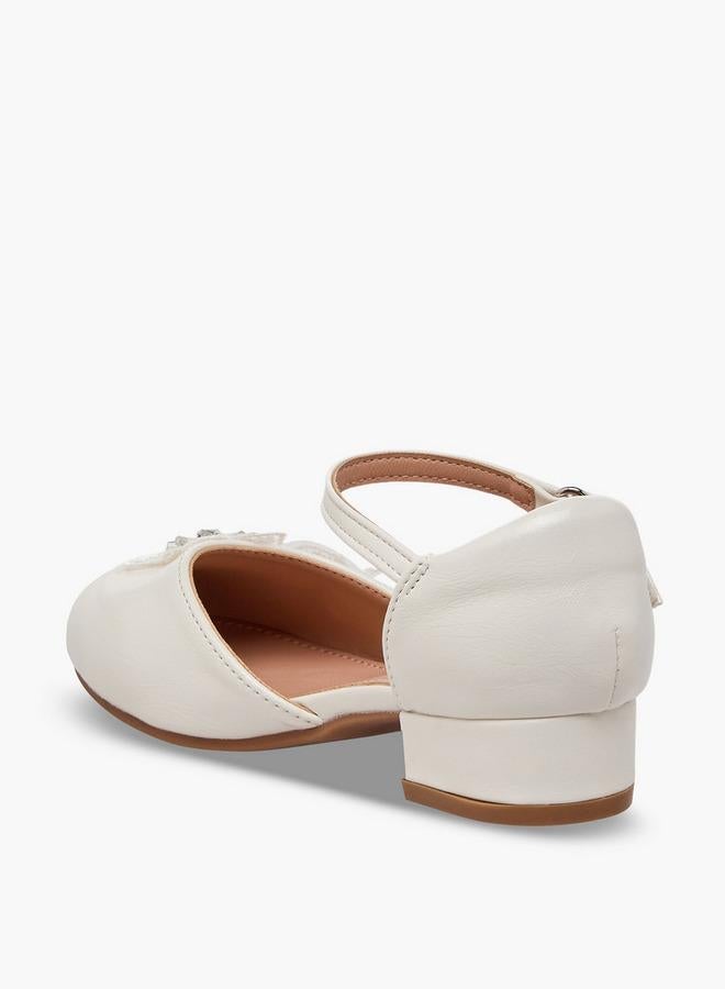 Flora Bella By Shoexpress Girls Block Heel Ballerina Shoes - Image 5