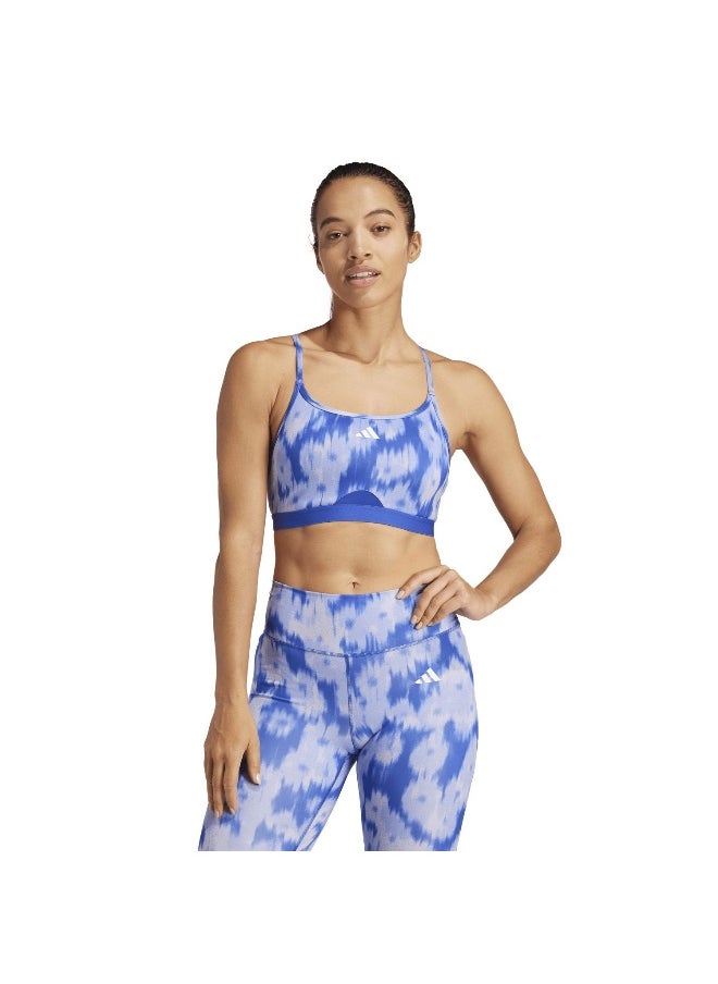 Adidas adidas Aer Ls Aop Bra Purple Training Bra 2XSB  - Image 4