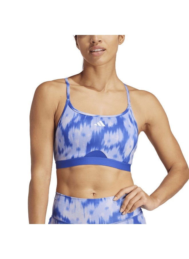 Adidas adidas Aer Ls Aop Bra Purple Training Bra 2XSB  - Image 5