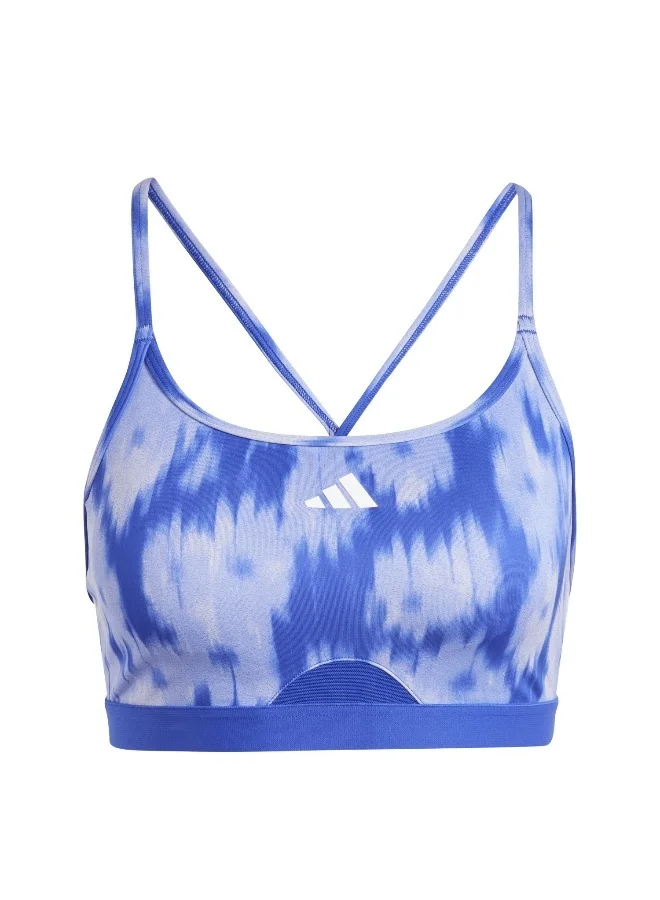Adidas adidas Aer Ls Aop Bra Purple Training Bra 2XSB