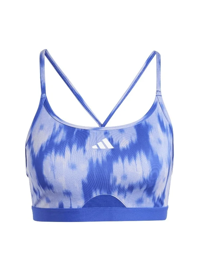 Adidas adidas Aer Ls Aop Bra Purple Training Bra 2XSB