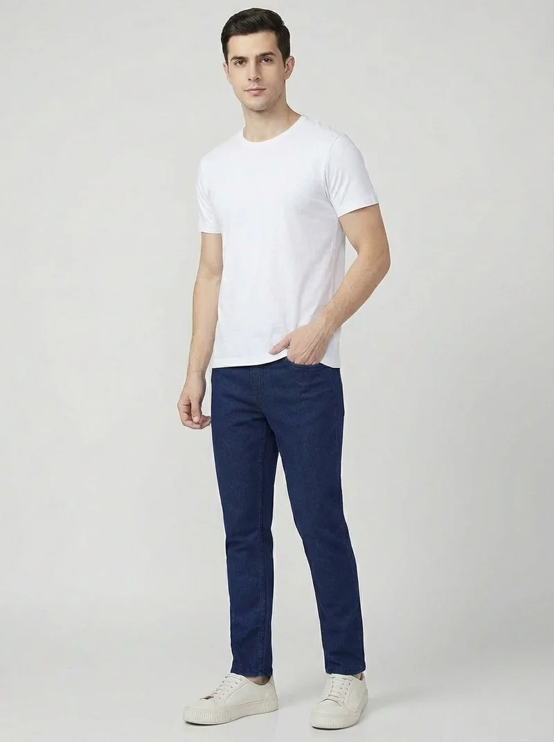 inkd Men's  Regular Fit Jeans - Mid-rise | Cotton Blend | Stretchable Fabric | Classic 5 Pocket Styling