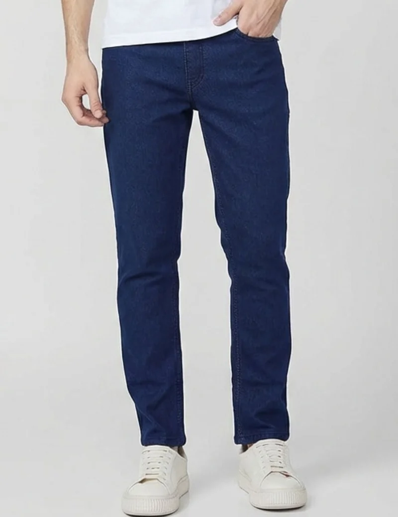 inkd Men's  Regular Fit Jeans - Mid-rise | Cotton Blend | Stretchable Fabric | Classic 5 Pocket Styling