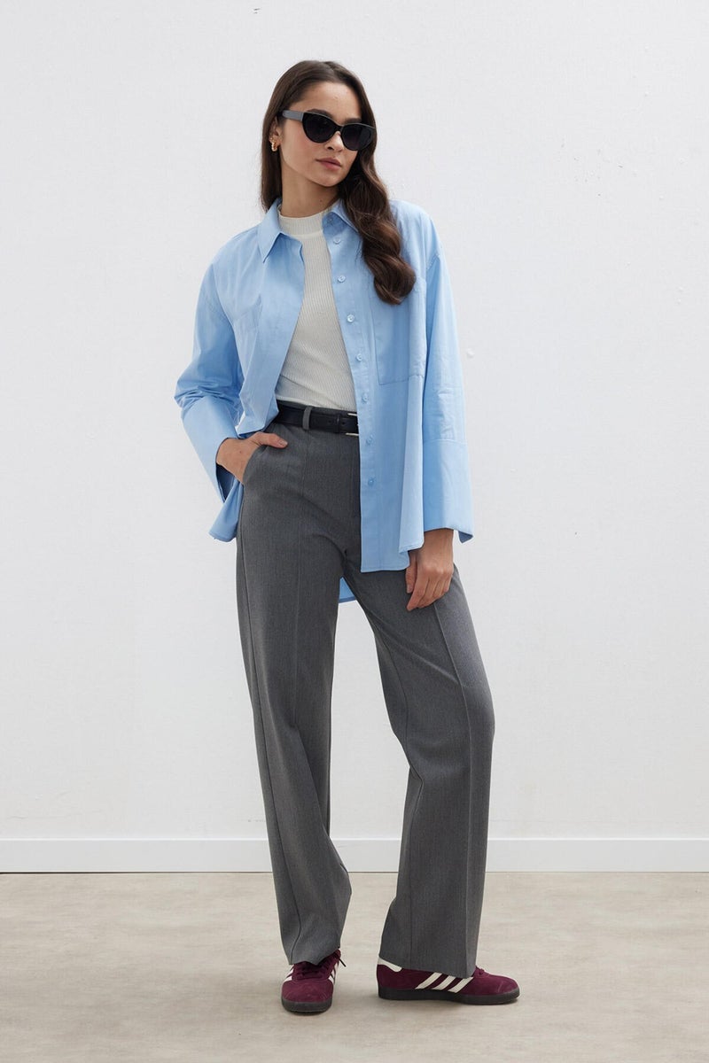 Manuka Wide Cuff Shirt Blue  - Image 5