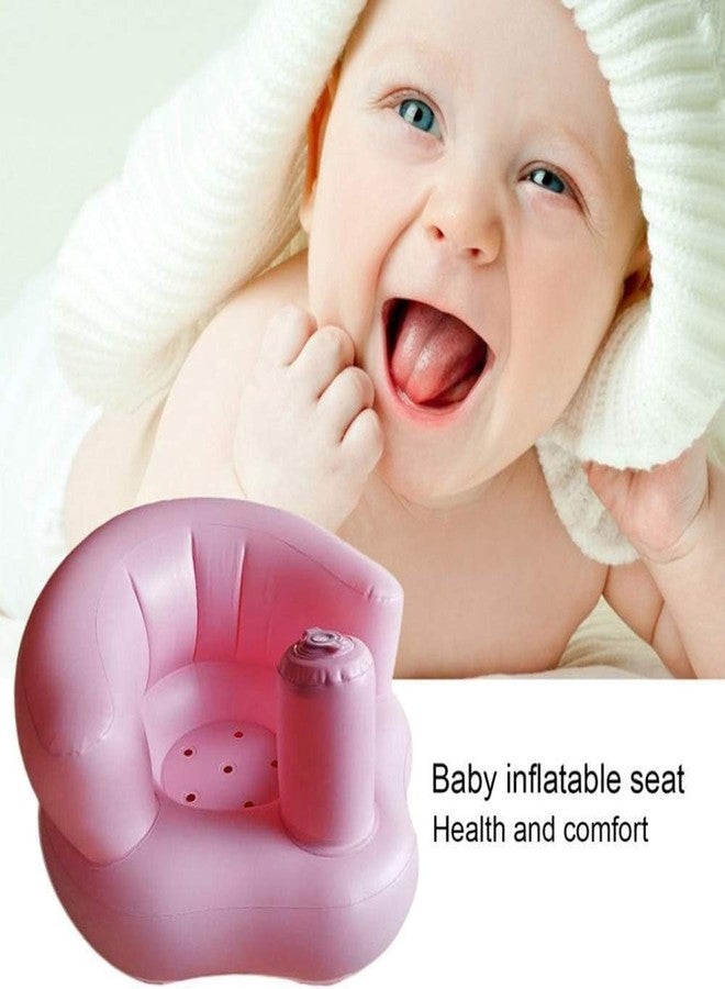 VBM Inflatable Baby Bathroom Stools, Baby Inflatable Seat, Booster Learn to Sit Sofa, Baby Bath Chair Seat, with Backrest, for Training Seat, Dining, Bath Chair, Baby Sofa (Japan Soft Baby Bath) - Image 3