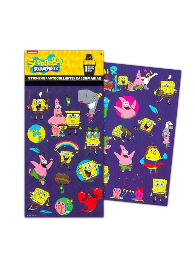 Spongebob Squarepants Spongebob Squarepants Stickers for Kids - Bundle Set with 200 Spongebob Stickers for Crafts, Party Favors, Scrapbooks, and More (Spongebob Party Supplies)  - Image 2