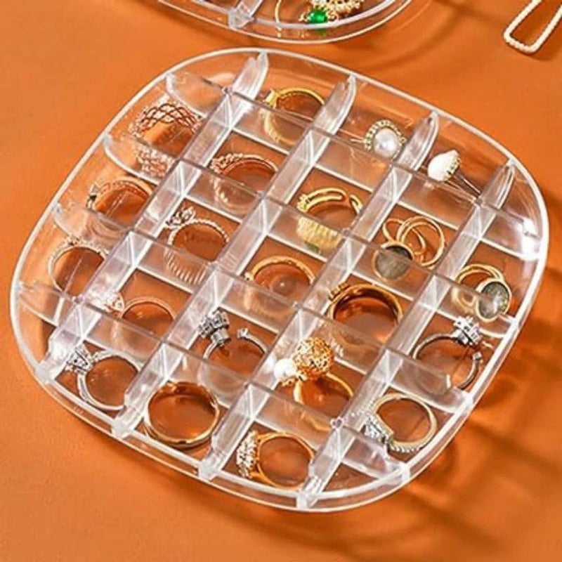 Multipurpose Jewelry Storage Box, Acrylic Jewelry Boxes Dresser Organizer for Earring Necklace Display, Jewelry Storage Boxes for Women, Dresser Organizer and Storage (Transparent) - Image 1