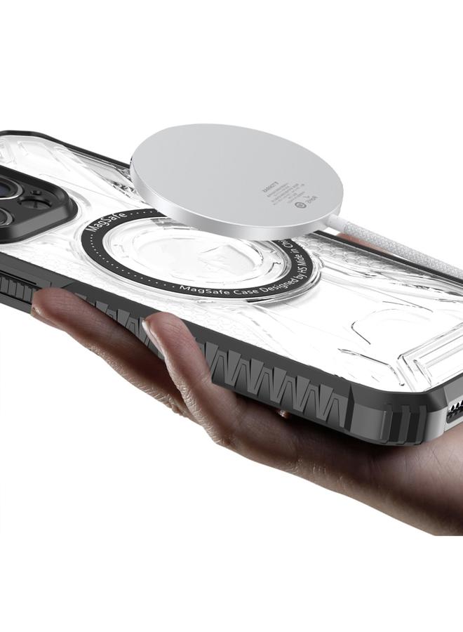 S-TOP Case For iPhone 15 Double-sided Non-slip PC+TPU Magsafe Magnetic Phone Case - Image 3