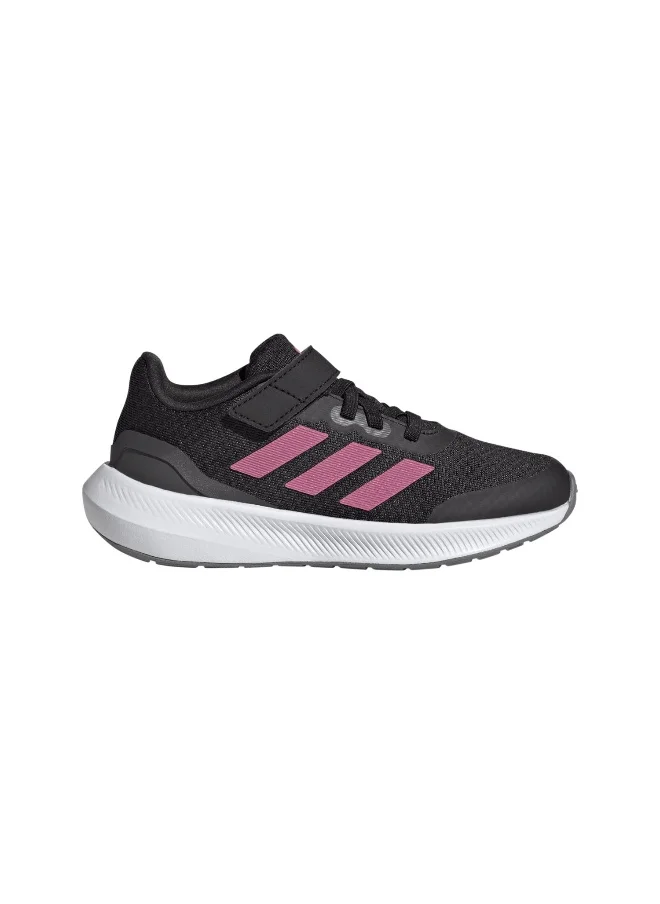 اديداس adidas Runfalcon 3.0 El K Black Running Shoes 10K