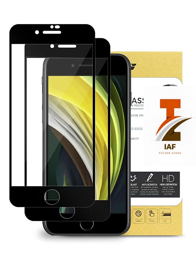 IAF 2 Piece Tempered Glass Screen Protector For iPhone SE 2020 