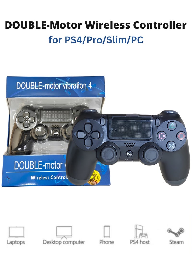 Wireless PS4 Game Controller - Bluetooth Gaming Controller with Dual Vibration, Touchpad, Motion Sensor, Built In Speaker, USB Rechargeable Gamepad - Image 1