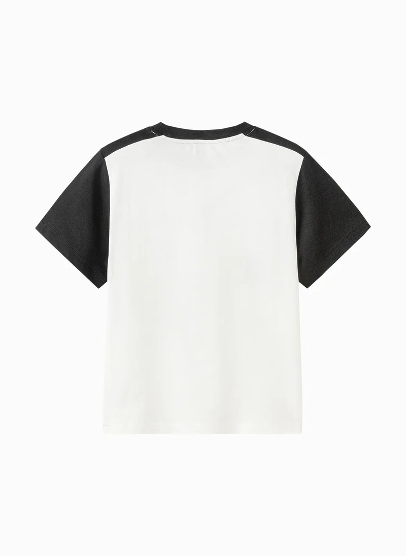 بالابالا Kids Boys Round neck short-sleeved T-shirt