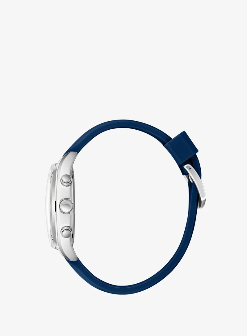 Lee Cooper Dark Blue Men's Silicone Multi Function Watch LC08237.399 - 43x50,5 mm for Men | Best Price UAE