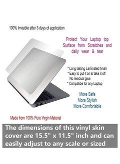 Generic Transparent stickers to protect the back screen of the laptop keyboard 4×1  - Image 2