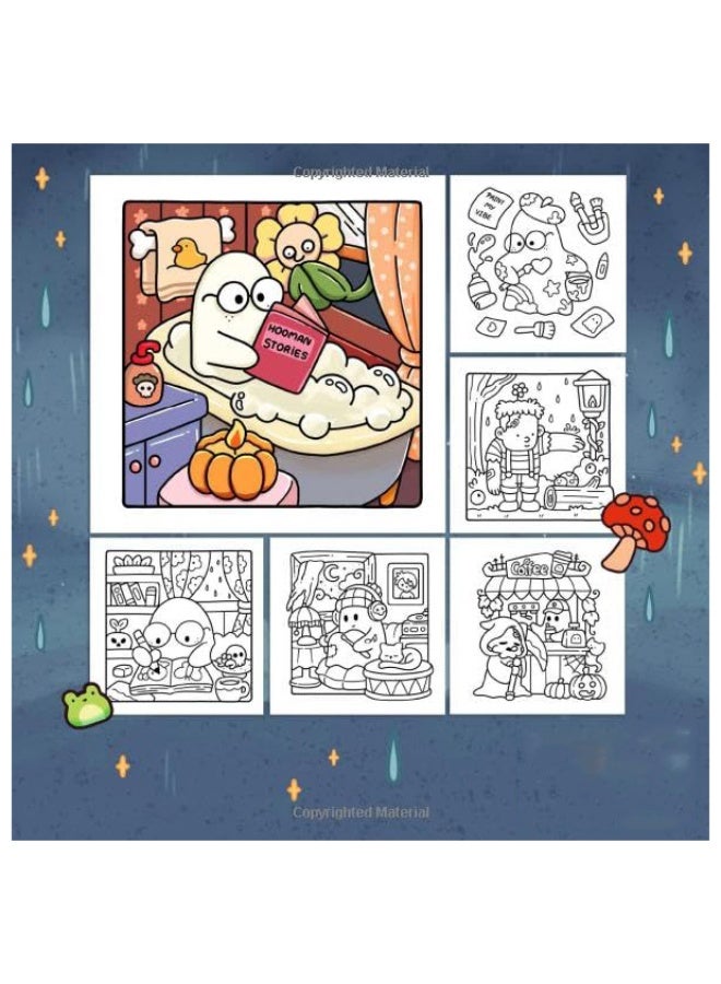 cocowyo Little Spooky:Coloring Book for Adults and Teens Featuring Cute Creepy Creatures in Cozy Moments for Relaxation - Image 2