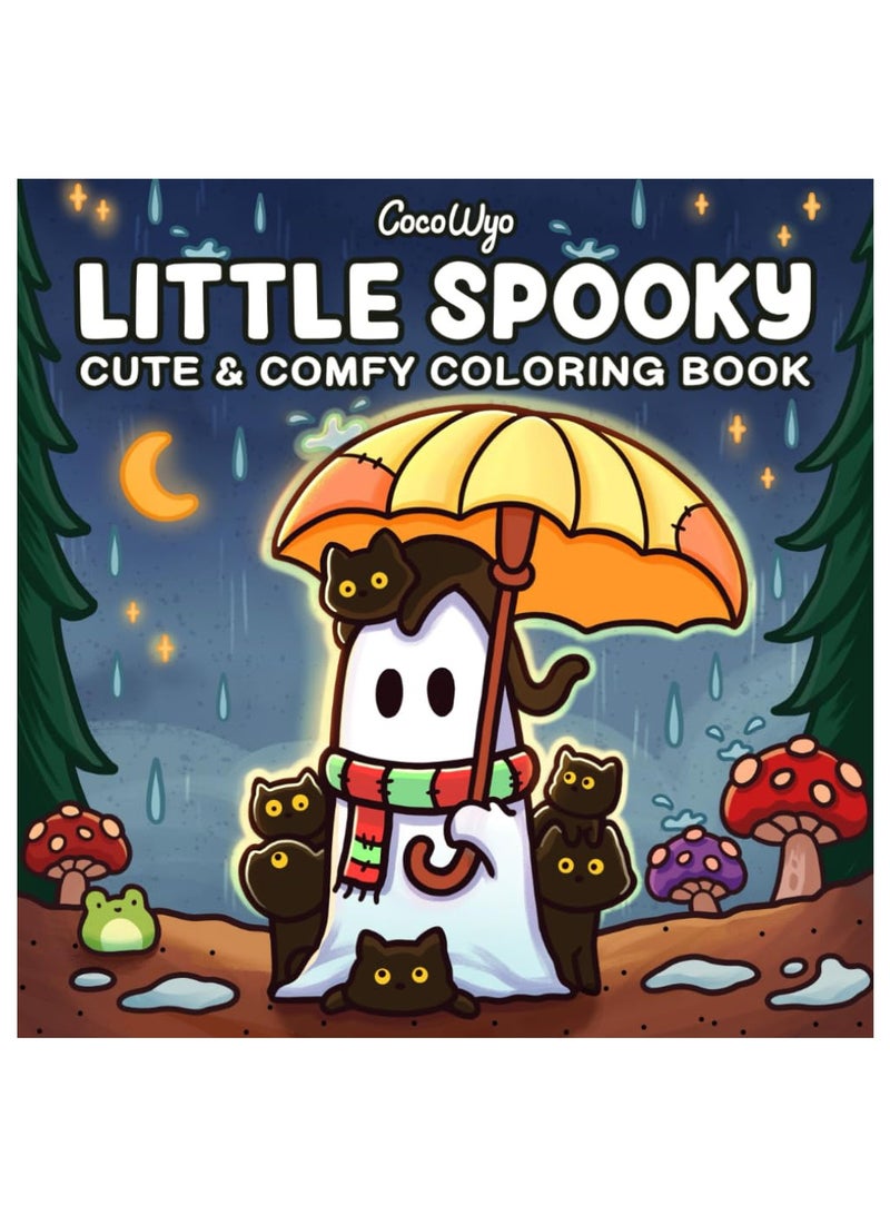 cocowyo Little Spooky:Coloring Book for Adults and Teens Featuring Cute Creepy Creatures in Cozy Moments for Relaxation - Image 1