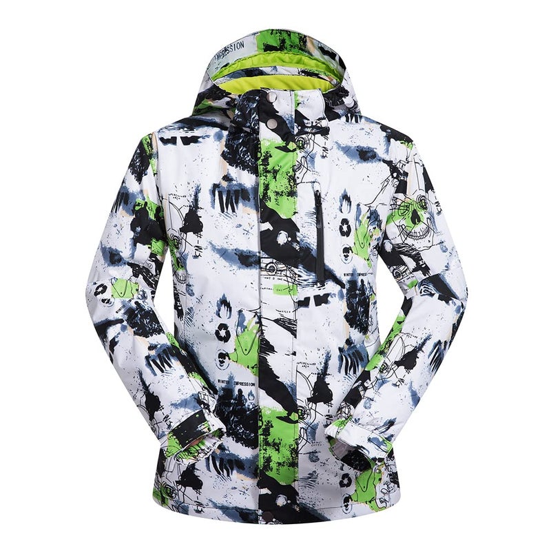 Come Wonka Mens Ski Jacket and Pants Set Ski Suit Winter Waterproof Windproof Hooded Snow Coat 2 Pieces Snowboarding Snowsuits Green+Green-XL - Image 2