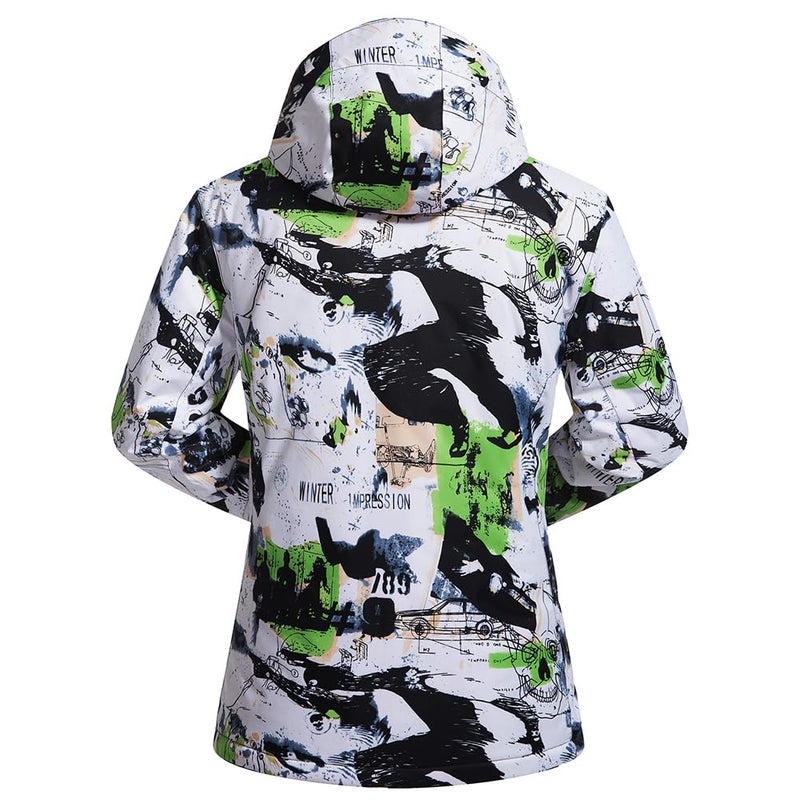 Come Wonka Mens Ski Jacket and Pants Set Ski Suit Winter Waterproof Windproof Hooded Snow Coat 2 Pieces Snowboarding Snowsuits Green+Green-XL - Image 3