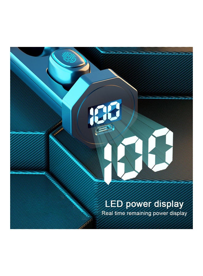 Tws Bluetooth Mini Wireless Earphones Blue - Image 2