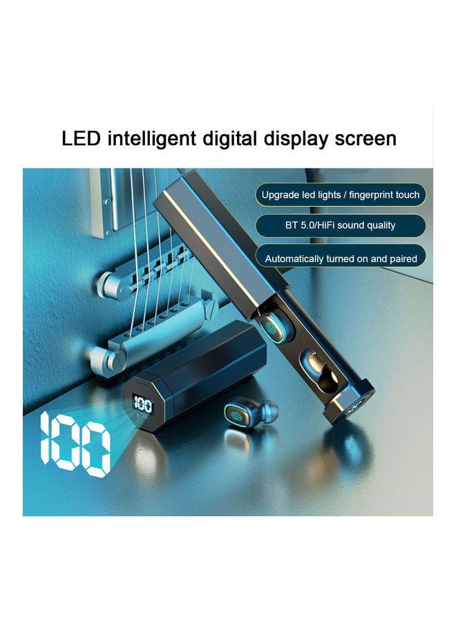 Tws Bluetooth Mini Wireless Earphones Blue - Image 3