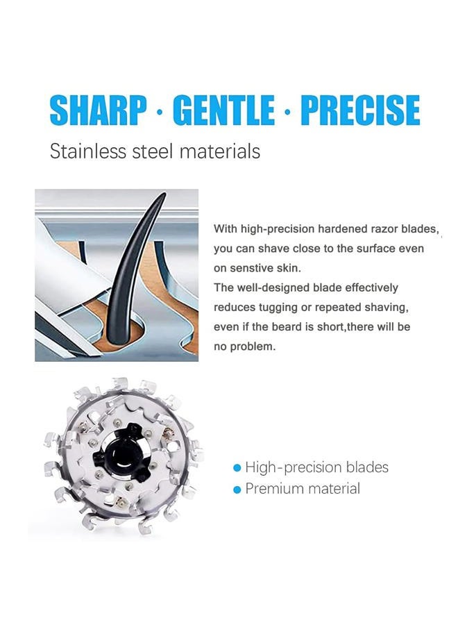 JIANCENGYU HQ9 Replacement Heads Blades for Philips Norelco Electric Shaver Razor Triple Track Head SpeedXL HQ9080 HQ9070 HQ8240/8260 PT920 8140XL 8150XL 8160XL 8170XL…Upgraded HQ9 Replacement Shaving Blades - Image 3