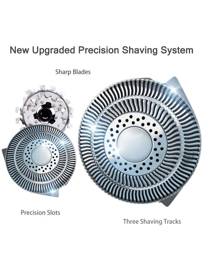 JIANCENGYU HQ9 Replacement Heads Blades for Philips Norelco Electric Shaver Razor Triple Track Head SpeedXL HQ9080 HQ9070 HQ8240/8260 PT920 8140XL 8150XL 8160XL 8170XL…Upgraded HQ9 Replacement Shaving Blades - Image 2
